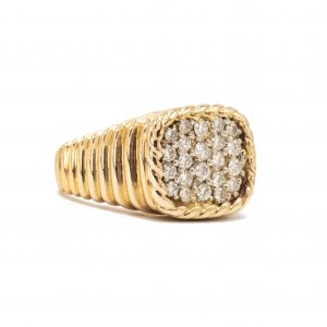 Icy Woven Cluster 0.73ct #95 - Diamond Ring - Image 3