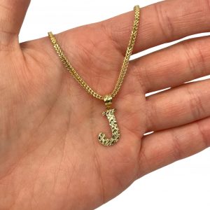 Letter J Mini Nugget - Pendant