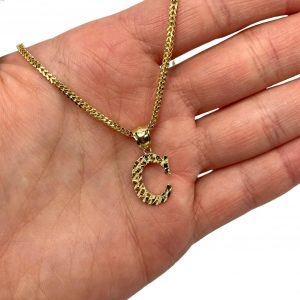 Letter C Mini Nugget - Pendant