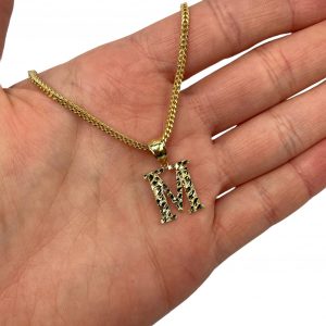 Letter M Mini Nugget - Pendant