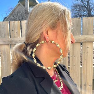 Medusa Twist Hoops #1 - Earrings - Image 3