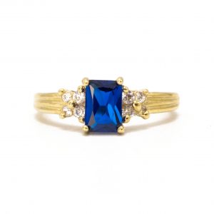 September Square Birthstone - Ladies Ring