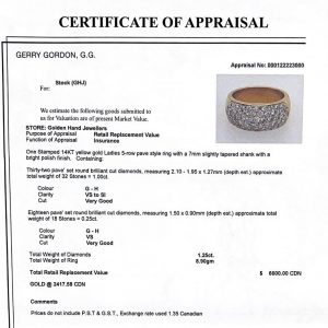 Pave Diamond Band 1.25ct #51 - Diamond Ring - Image 3