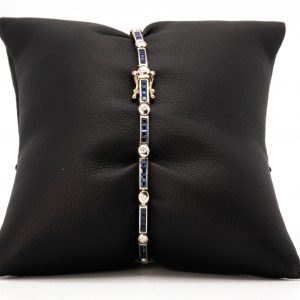 18k Genuine Sapphire & Diamond #39 – Bracelet - Image 3