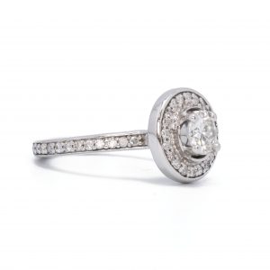 Round Halo 1ct - Diamond Ring - Image 3