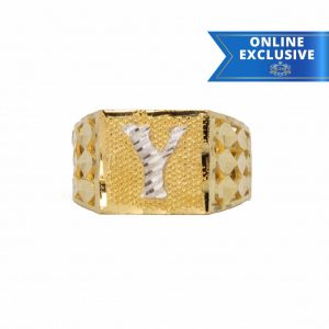Letter Y Two-Tone - Rings