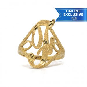 Letter F Diamond Cut - Rings