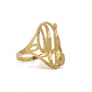 Letter U Diamond Cut - Rings - Image 3