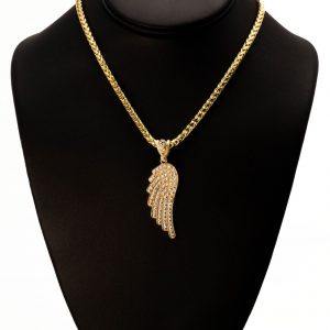 CZ Angel Wing Large - Pendant
