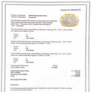 Mens Icy Two-Tone 2.17ct #74 - Diamond Ring - Image 4