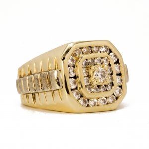 Mens Icy Two-Tone 2.17ct #74 - Diamond Ring - Image 3