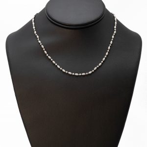 White Gold Charm Chain 2.5mm 16" - Chain