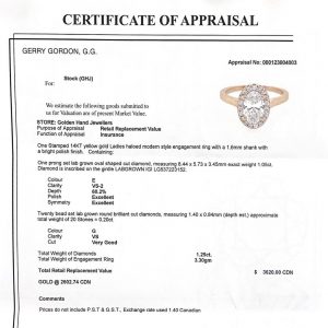 Haloed Oval Lab Diamonds 1.25ct #123 - Diamond Ring - Image 4