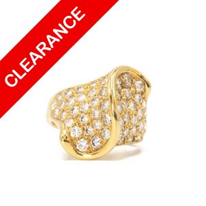 Icy Swirl 2.5ct #157 - Diamond Ring