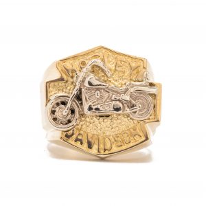 3D Motorcycle - Gold Ring
