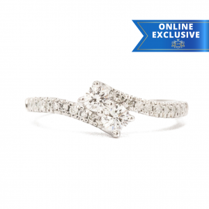 Double Diamond Flair 0.50ct - Diamond Ring
