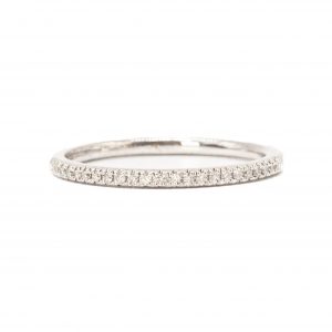 14k Diamond Band 0.11ct White Gold - Diamond Ring