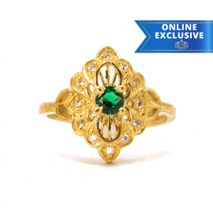 May Ornamental Birthstone - Ladies Ring