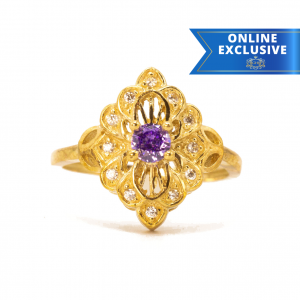 June Ornamental Birthstone - Ladies Ring