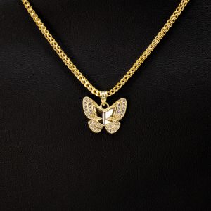 CZ Butterfly 3 - Pendant - Image 3