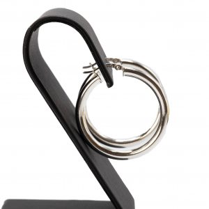 Hoops 36mm - Silver Earrings - Image 3