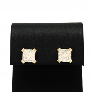 Square 0.50ct - Genuine Diamond Earrings