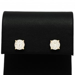 Round 0.51ct- Genuine Diamond Earrings