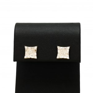 Square 0.43ct- Genuine Diamond Earrings