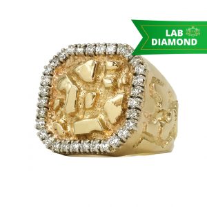 Icy Cody 1.2ct Lab #129- Diamond Nugget Ring