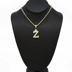 Letter Z Crown CZ - Pendant