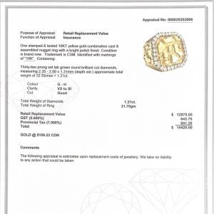 Icy Cody 1.2ct Lab #129- Diamond Nugget Ring - Image 4
