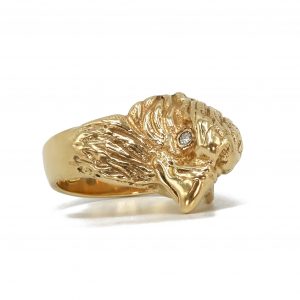 Diamond Eyed Eagle .11ct #122 - Diamond Ring