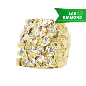 Icy Snoop 3.5ct Lab #120  - Diamond Nugget Ring