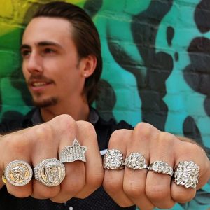 Max- Silver Nugget Ring - Image 4