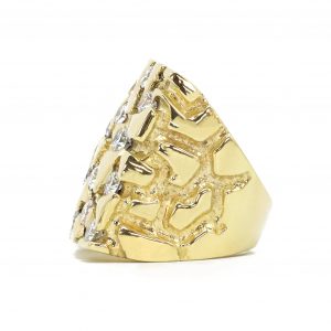 Icy Snoop 3.5ct Lab #120  - Diamond Nugget Ring - Image 3