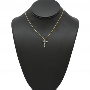 Two Tone Medusa Cross - Pendant