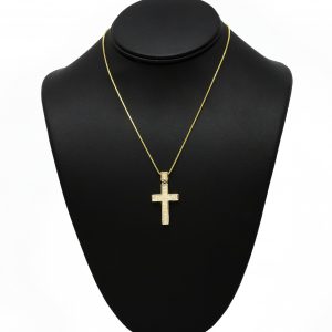 Flat Cz Cross - Pendant