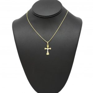 Two tone wide corner Cross - Pendant