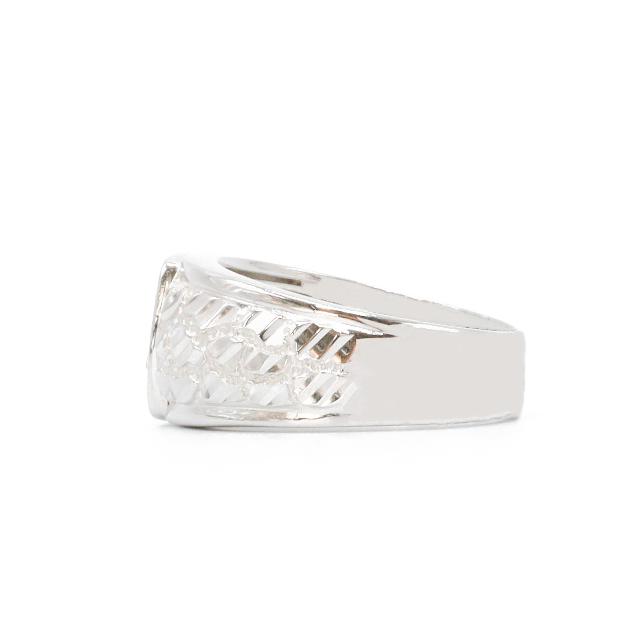 Nugget X Bird - Silver Nugget Ring - Golden Hand Jewellery