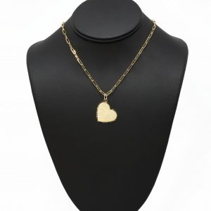 Diamond Cut Heart- Pendant