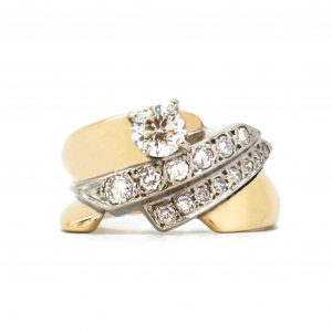 Diagonal Style Diamond Ring .97ct #132- Diamond Ring