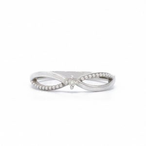 Twist Diamond Ring .05ct 10k- Diamond Ring