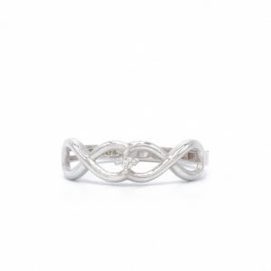 Double infinity .05ct 10k- Diamond Ring