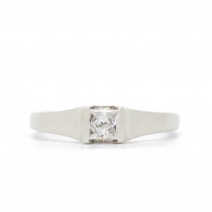 Princess Cut Diamond Ring .40ct 14k- Diamond Ring