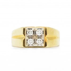 Mens Diamond Cluster 0.26ct - Diamond Ring