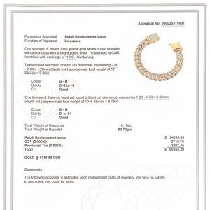 Icy Miami Cuban Bracelet 9.15ct 8" #156 - Bracelet - Image 4