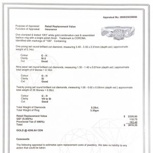 Infinity Diamond Ring .29ct #103- Diamond Ring - Image 3