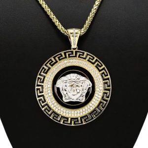 Large Round Medusa - Pendant - Image 3