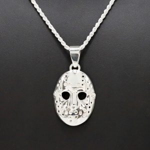 Silver Jason Mask - Pendant - Image 3