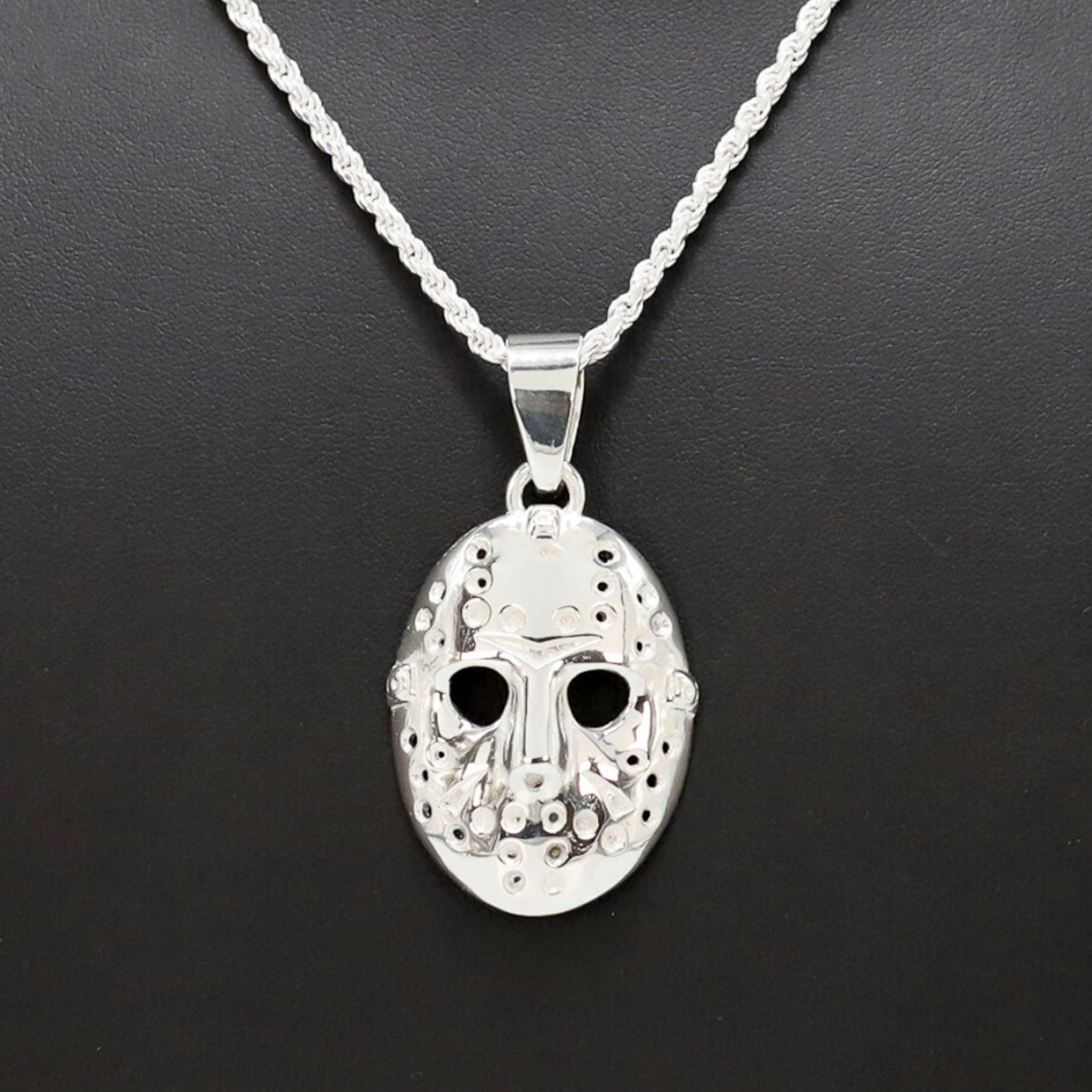 Silver Jason Mask - Pendant - Golden Hand Jewellery
